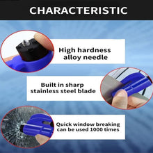 2-in-1 Emergency Safety Cutter – Keychain Tool for Glass Breaking & Seatbelt Cutting, Portable & Handy