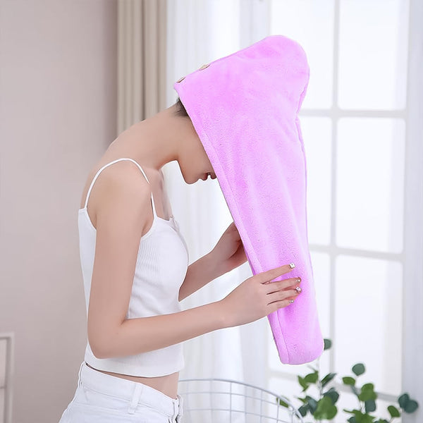 Quick Turban Hair-Drying Absorbent Microfiber Towel / Dry Shower Caps, Hair accessories