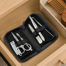 6-Piece Nail Clippers Kit with Travel Case: Professional Manicure Set, Stainless Steel